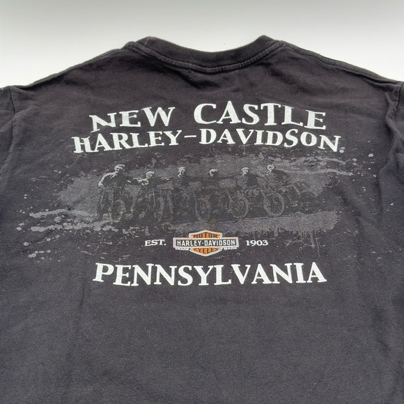 Harley Davidson American Legend Shirt Eagle Flag Bravado Made In USA Medium 2015 - Picture 12 of 12